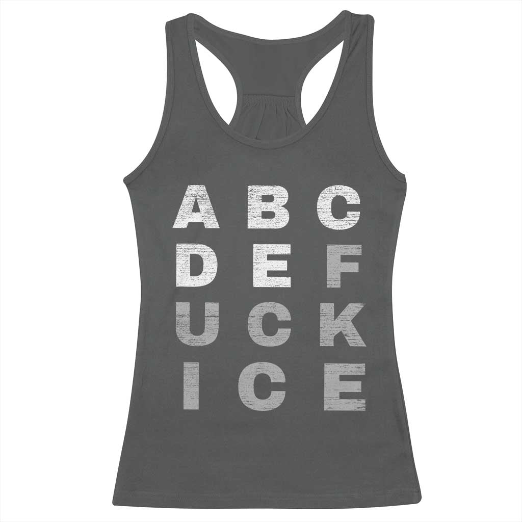 Fck Ice Racerback Tank Top Chinga La Migra Subtle FDT