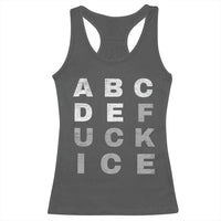 Fck Ice Racerback Tank Top Chinga La Migra Subtle FDT
