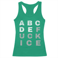 Fck Ice Racerback Tank Top Chinga La Migra Subtle FDT