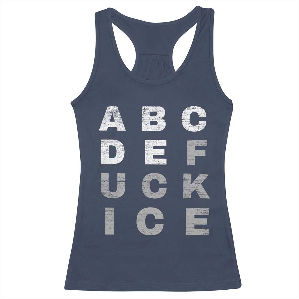 Fck Ice Racerback Tank Top Chinga La Migra Subtle FDT