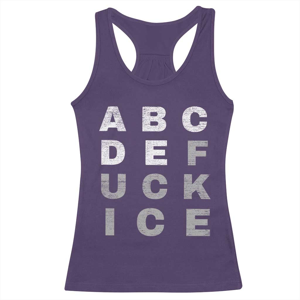 Fck Ice Racerback Tank Top Chinga La Migra Subtle FDT