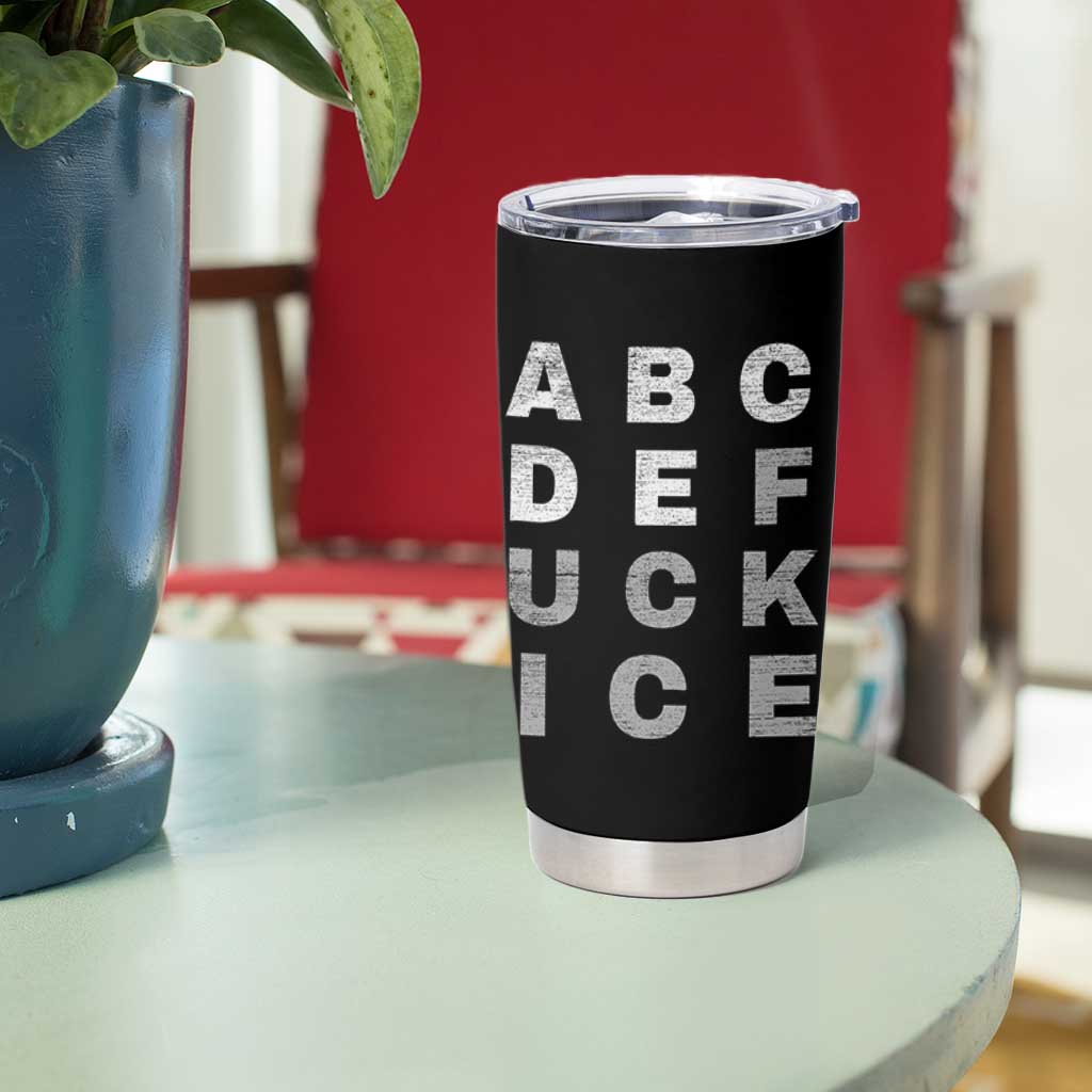 Fck Ice Tumbler Cup Chinga La Migra Subtle FDT