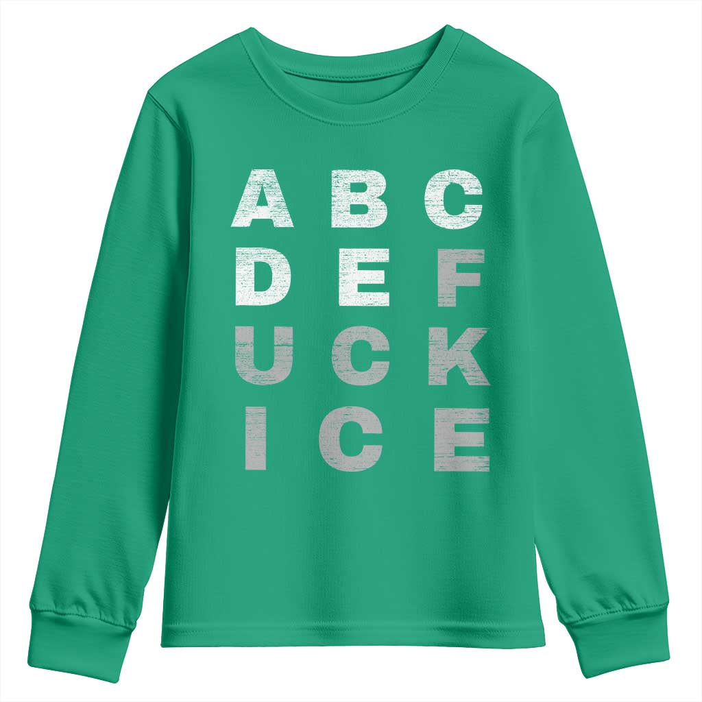 Fck Ice Youth Sweatshirt Chinga La Migra Subtle FDT
