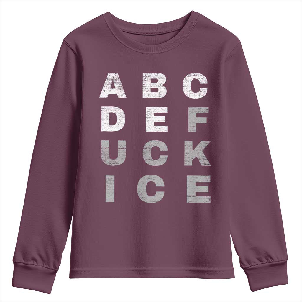 Fck Ice Youth Sweatshirt Chinga La Migra Subtle FDT