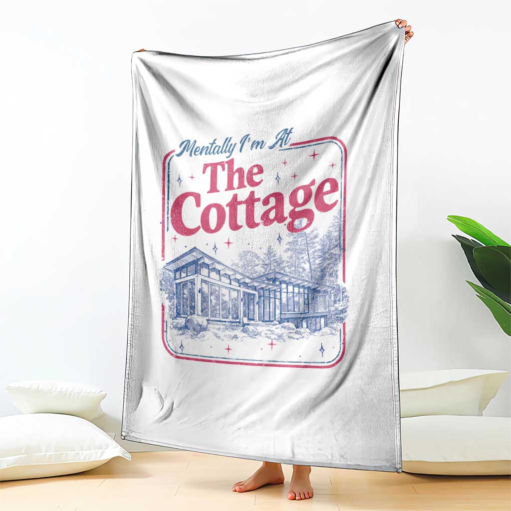 Team Hollanov Fan Throw Blanket Mentally Im At The Cottage LGBT Romance Hockey