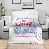 Team Hollanov Fan Throw Blanket Mentally Im At The Cottage LGBT Romance Hockey