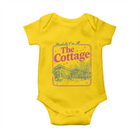 Team Hollanov Fan Baby Onesie Mentally Im At The Cottage LGBT Romance Hockey