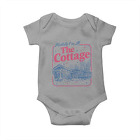 Team Hollanov Fan Baby Onesie Mentally Im At The Cottage LGBT Romance Hockey