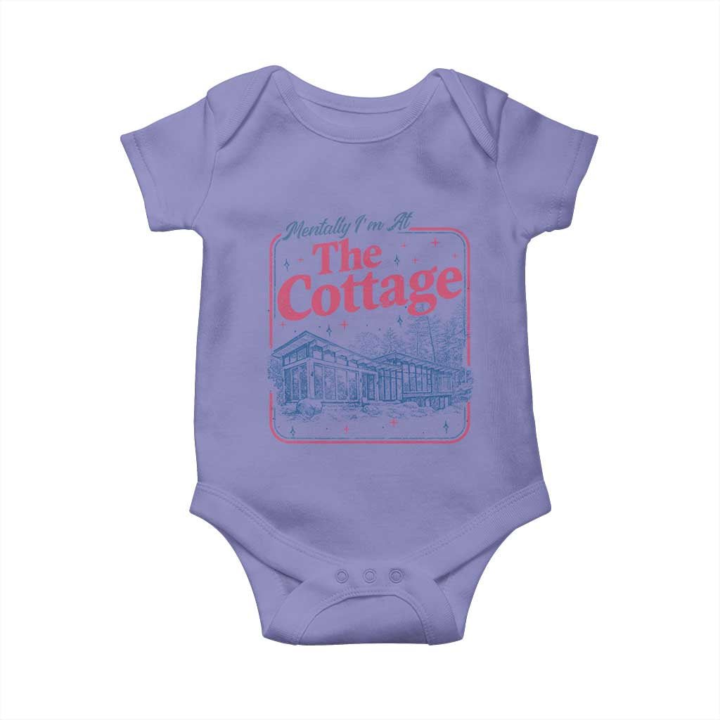 Team Hollanov Fan Baby Onesie Mentally Im At The Cottage LGBT Romance Hockey