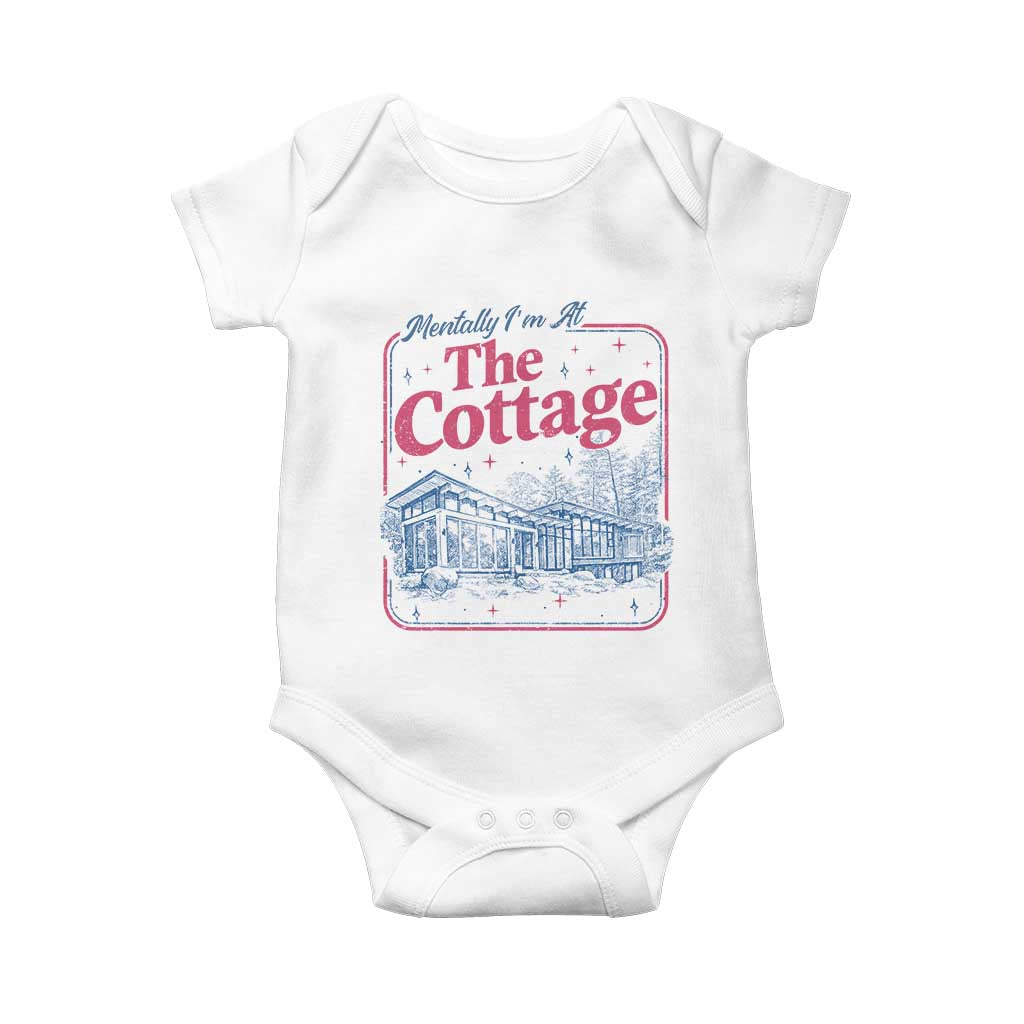 Team Hollanov Fan Baby Onesie Mentally Im At The Cottage LGBT Romance Hockey