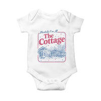Team Hollanov Fan Baby Onesie Mentally Im At The Cottage LGBT Romance Hockey