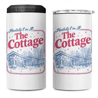 Team Hollanov Fan 4 in 1 Can Cooler Tumbler Mentally Im At The Cottage LGBT Romance Hockey