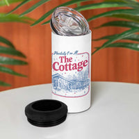Team Hollanov Fan 4 in 1 Can Cooler Tumbler Mentally Im At The Cottage LGBT Romance Hockey