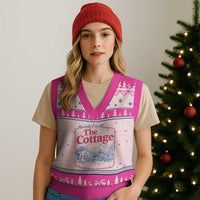 Team Hollanov Fan V-Neck Knit Sweater Vest Mentally Im At The Cottage LGBT Romance Hockey