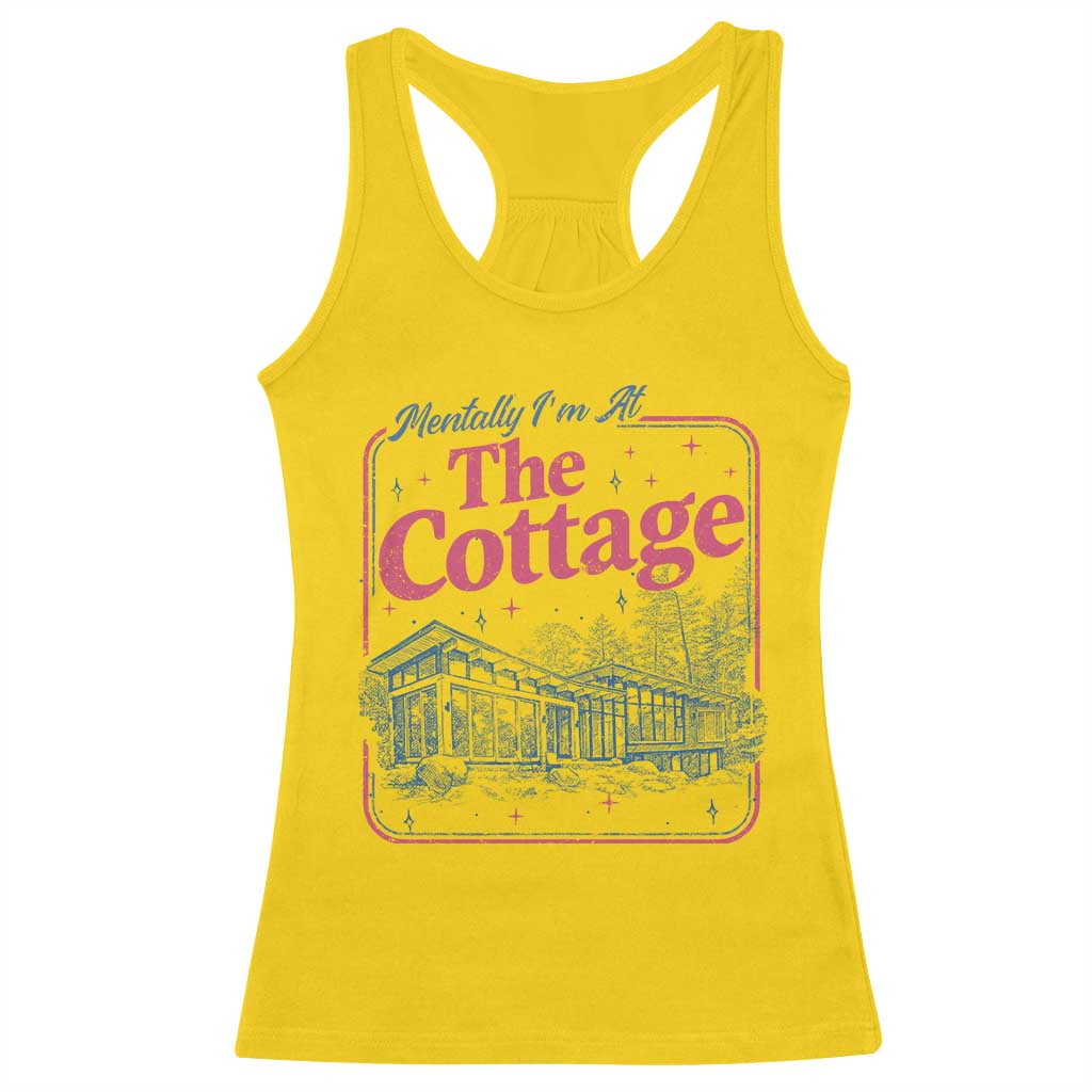 Team Hollanov Fan Racerback Tank Top Mentally Im At The Cottage LGBT Romance Hockey