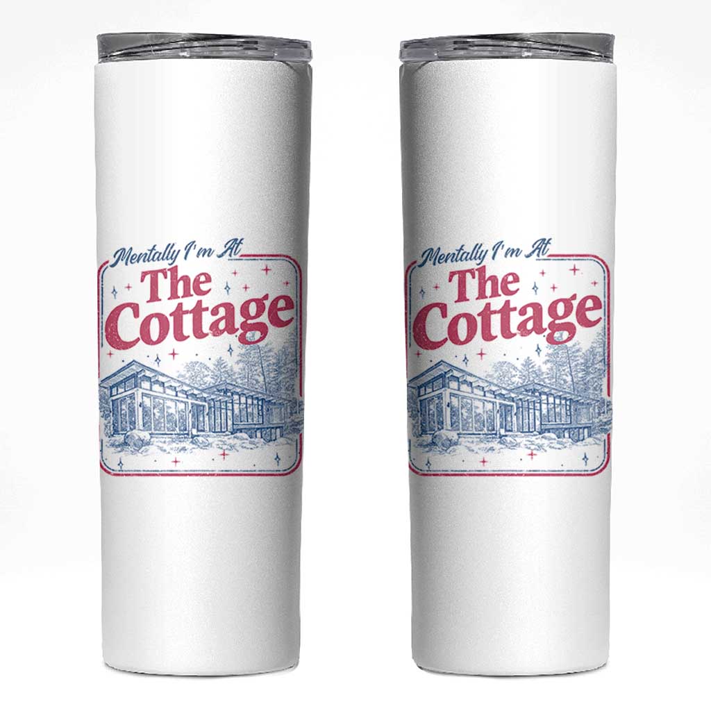 Team Hollanov Fan Skinny Tumbler Mentally Im At The Cottage LGBT Romance Hockey