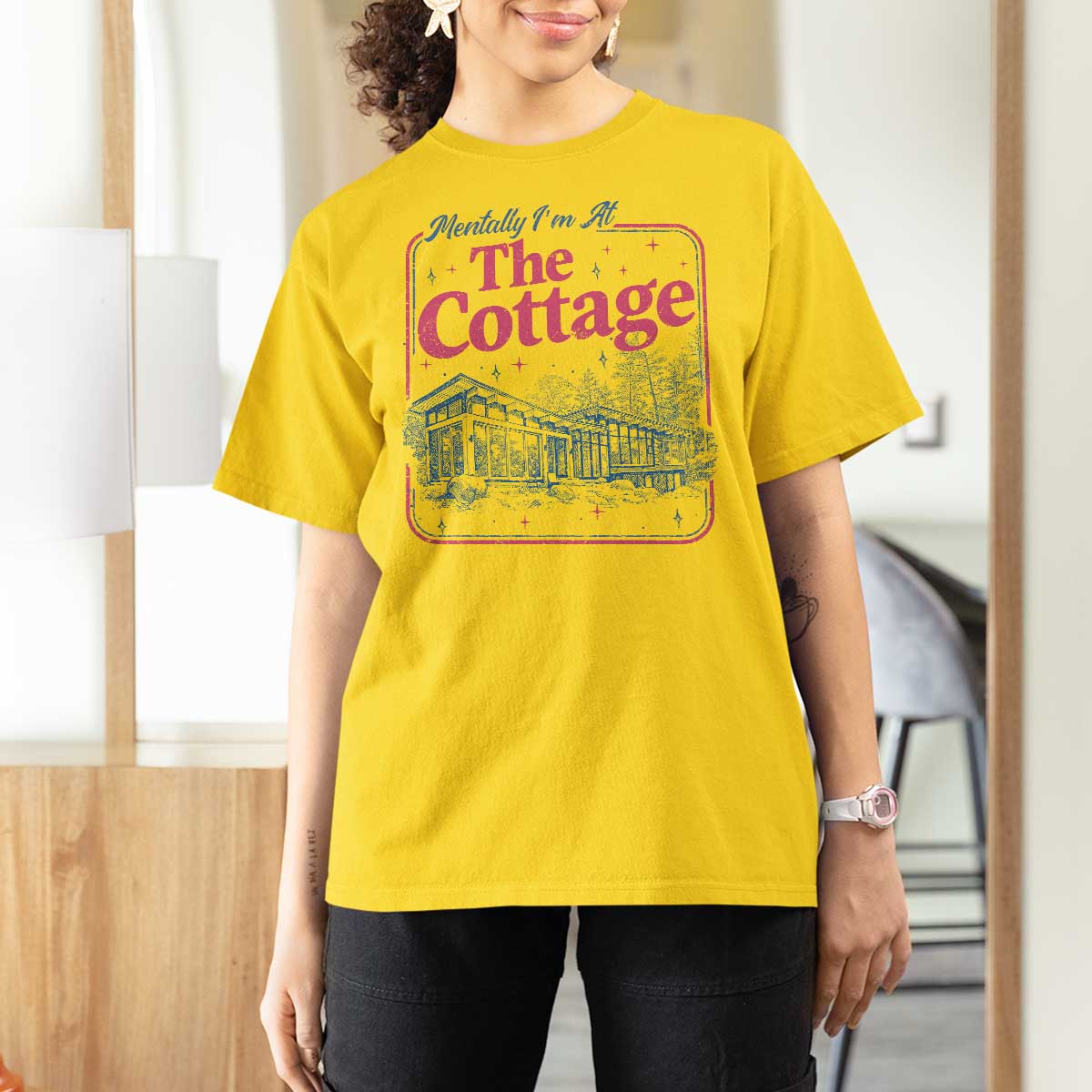 Team Hollanov Fan T Shirt For Women Mentally Im At The Cottage LGBT Romance Hockey