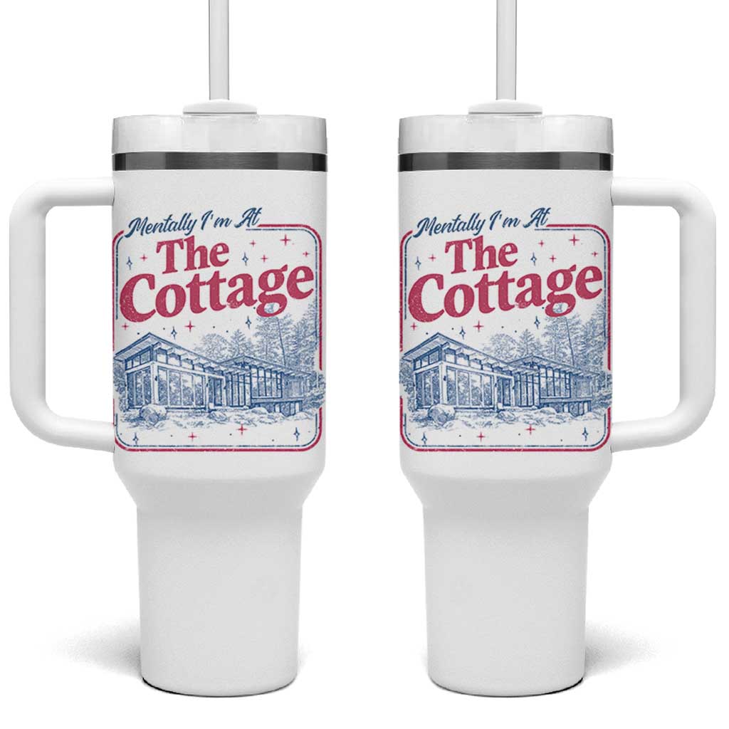Team Hollanov Fan Tumbler With Handle Mentally Im At The Cottage LGBT Romance Hockey