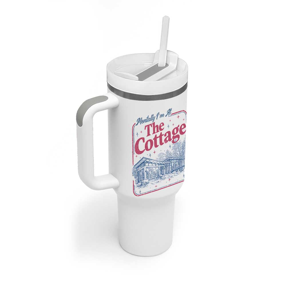 Team Hollanov Fan Tumbler With Handle Mentally Im At The Cottage LGBT Romance Hockey