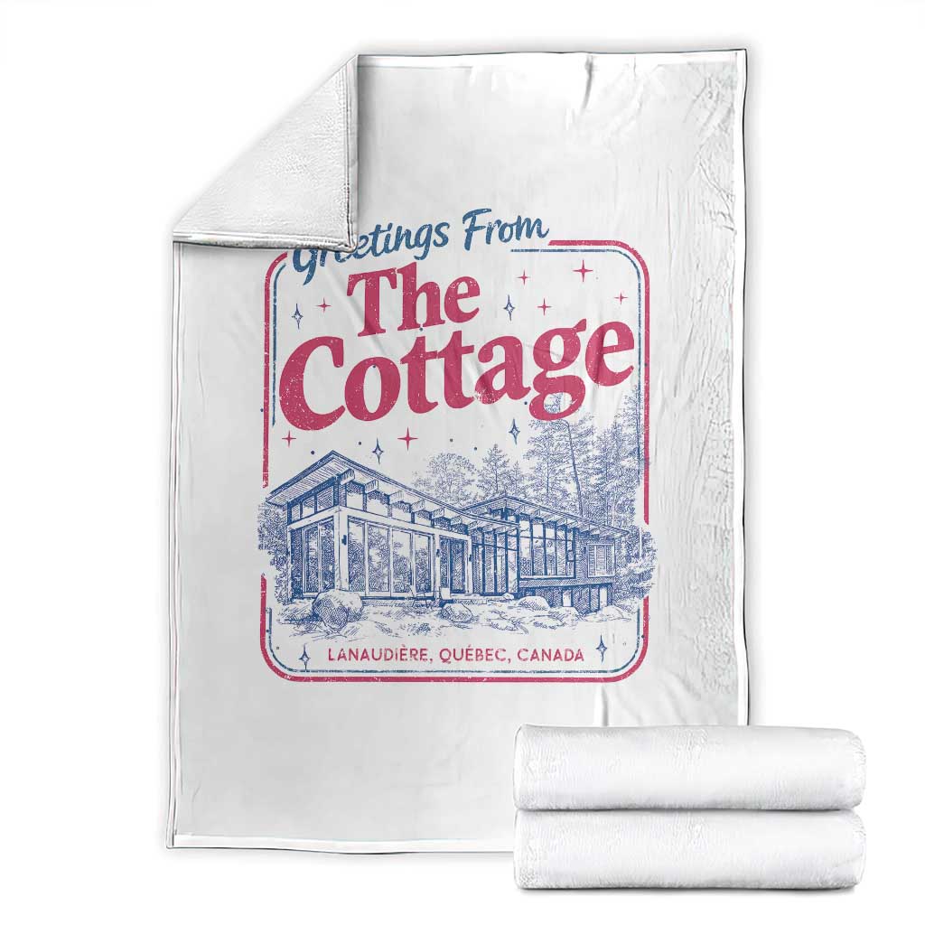 Coming To The Cottage Throw Blanket LGBT Romance Hockey Fan