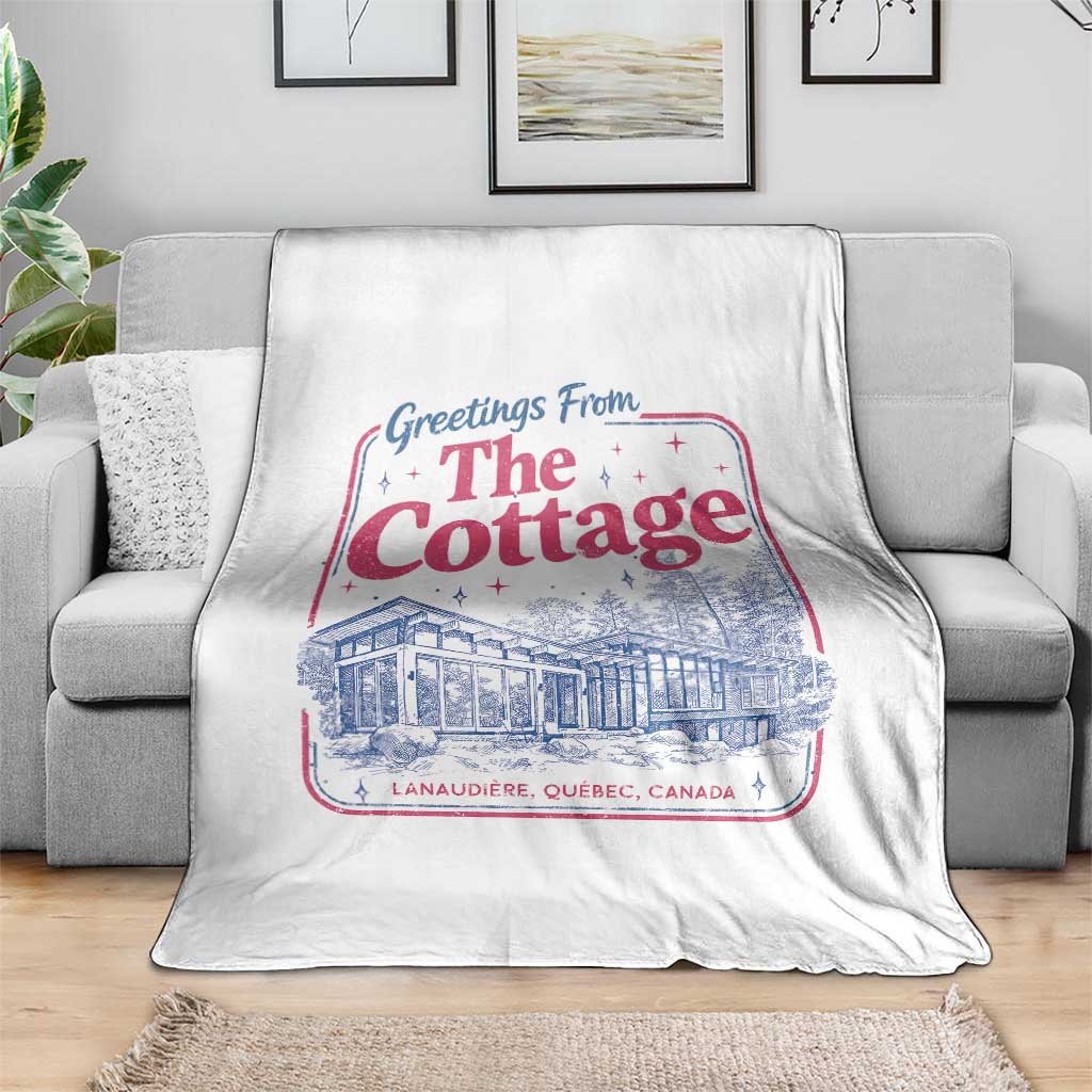 Coming To The Cottage Throw Blanket LGBT Romance Hockey Fan