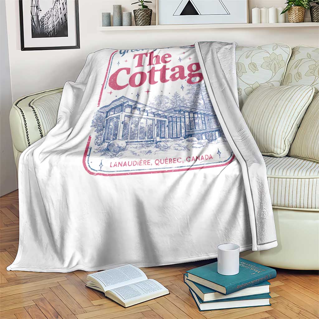 Coming To The Cottage Throw Blanket LGBT Romance Hockey Fan