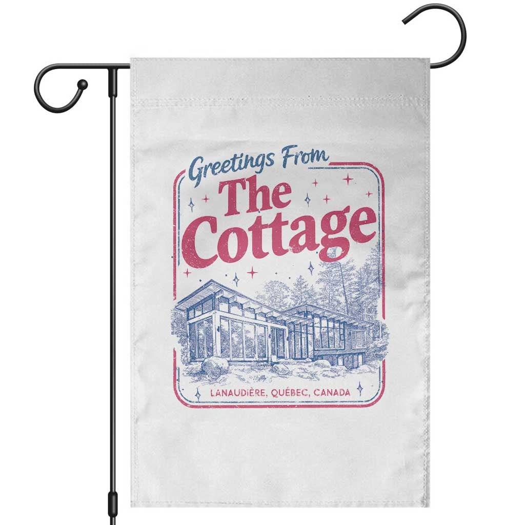 Coming To The Cottage Garden Flag LGBT Romance Hockey Fan