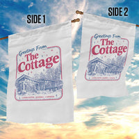 Coming To The Cottage Garden Flag LGBT Romance Hockey Fan