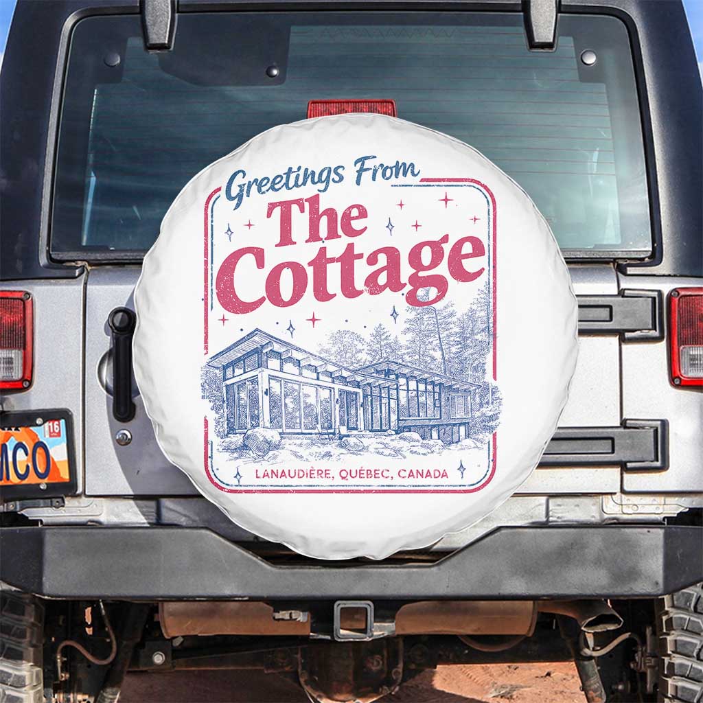 Coming To The Cottage Spare Tire Cover LGBT Romance Hockey Fan