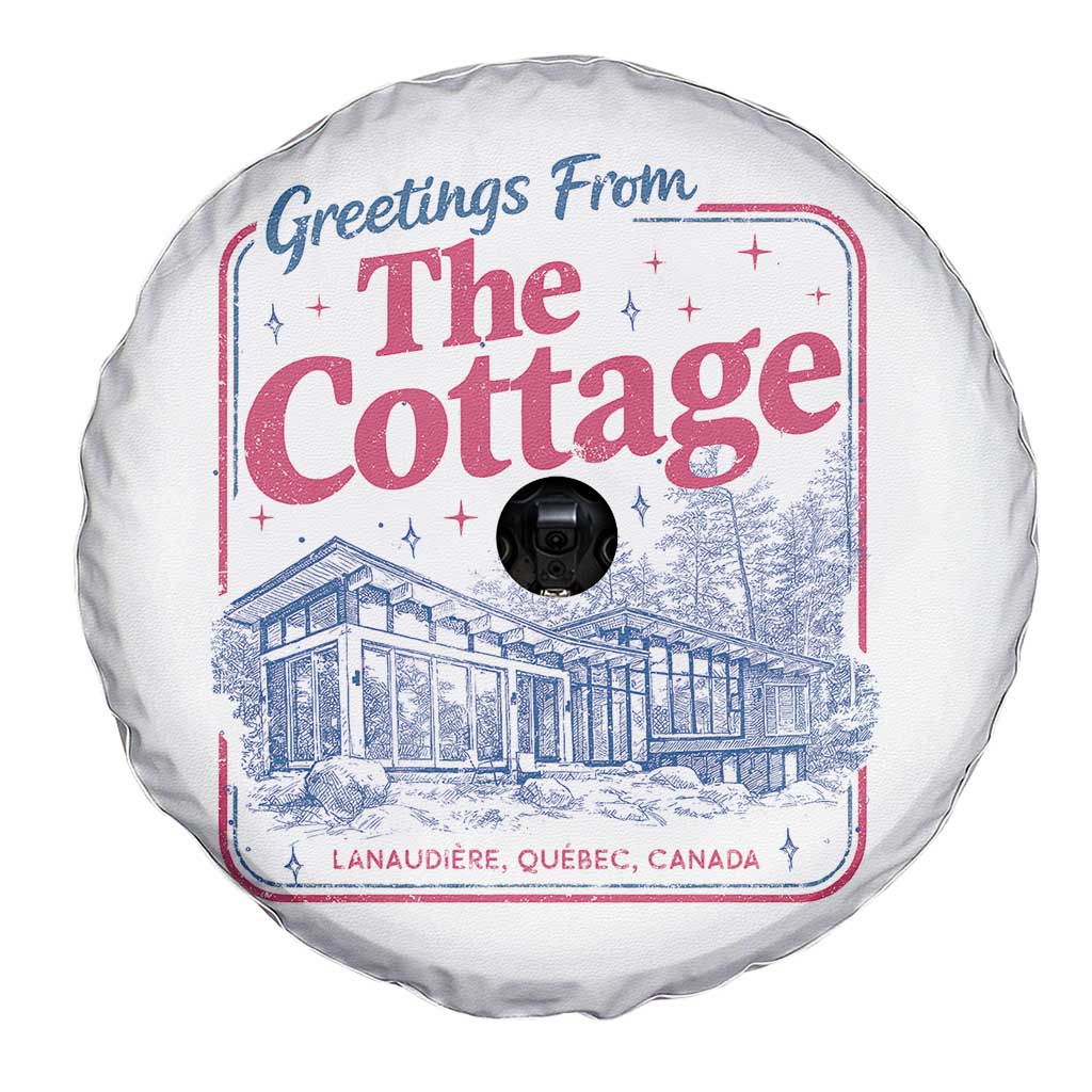 Coming To The Cottage Spare Tire Cover LGBT Romance Hockey Fan