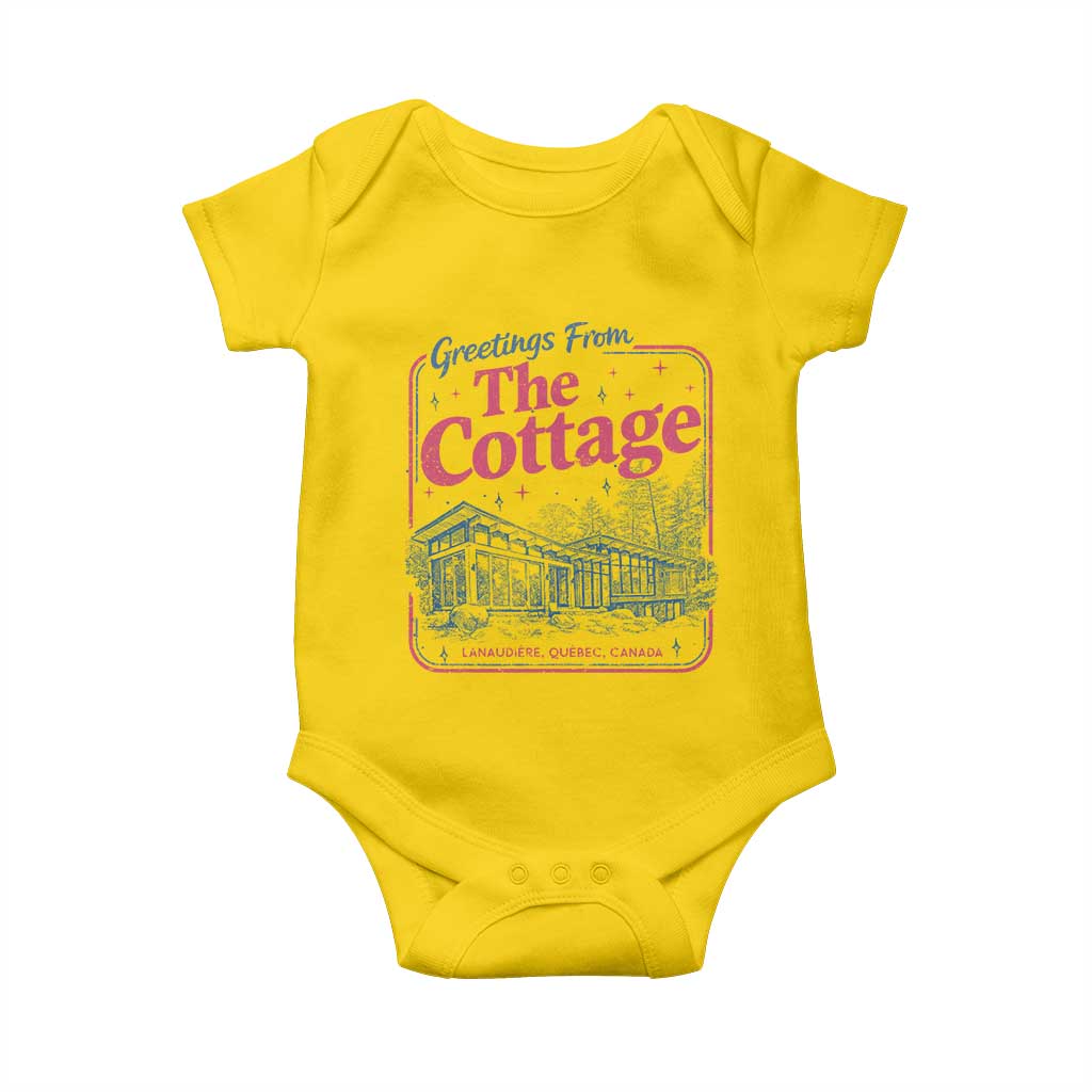 Coming To The Cottage Baby Onesie LGBT Romance Hockey Fan