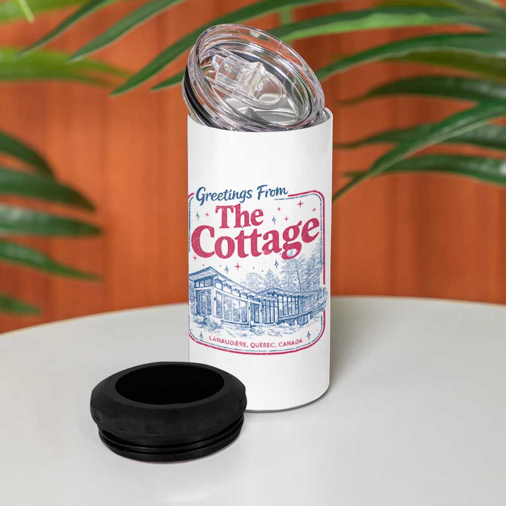 Coming To The Cottage 4 in 1 Can Cooler Tumbler LGBT Romance Hockey Fan