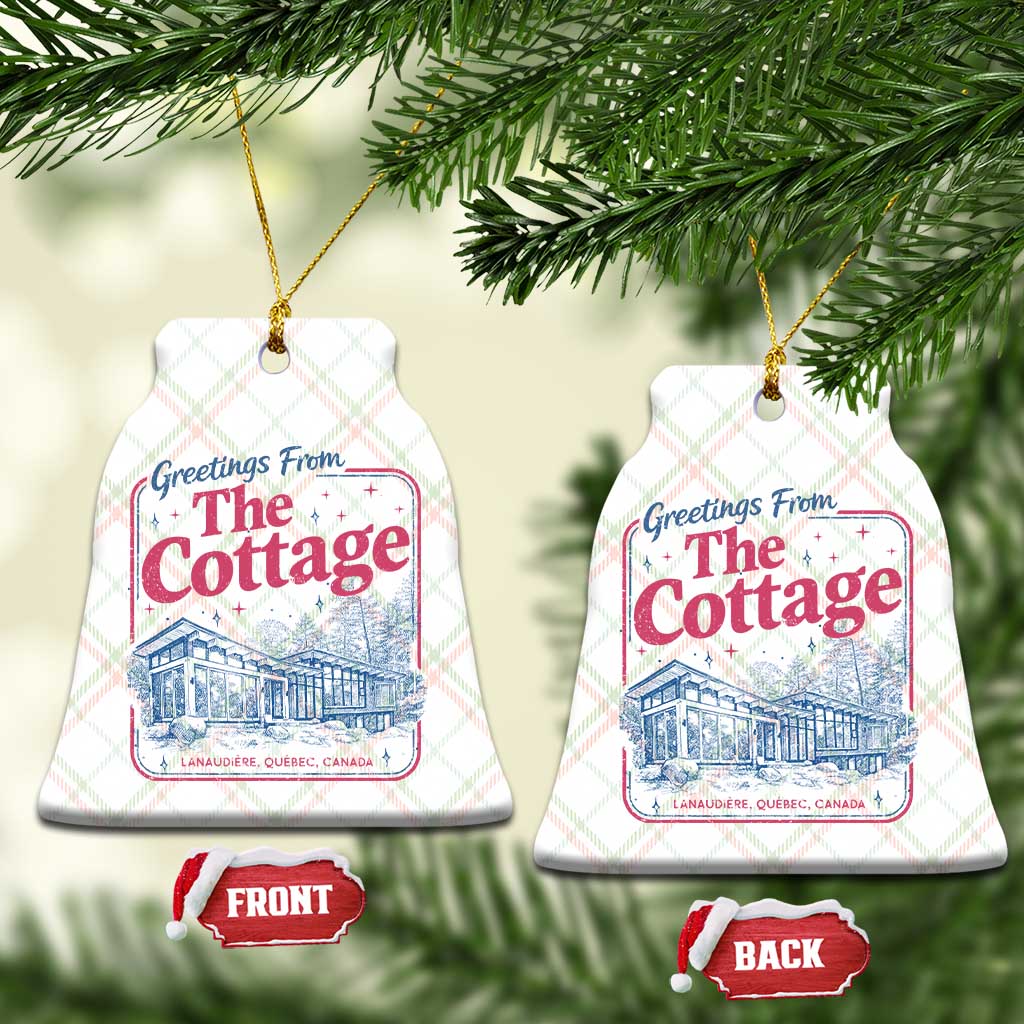 Coming To The Cottage Ceramic Ornament LGBT Romance Hockey Fan