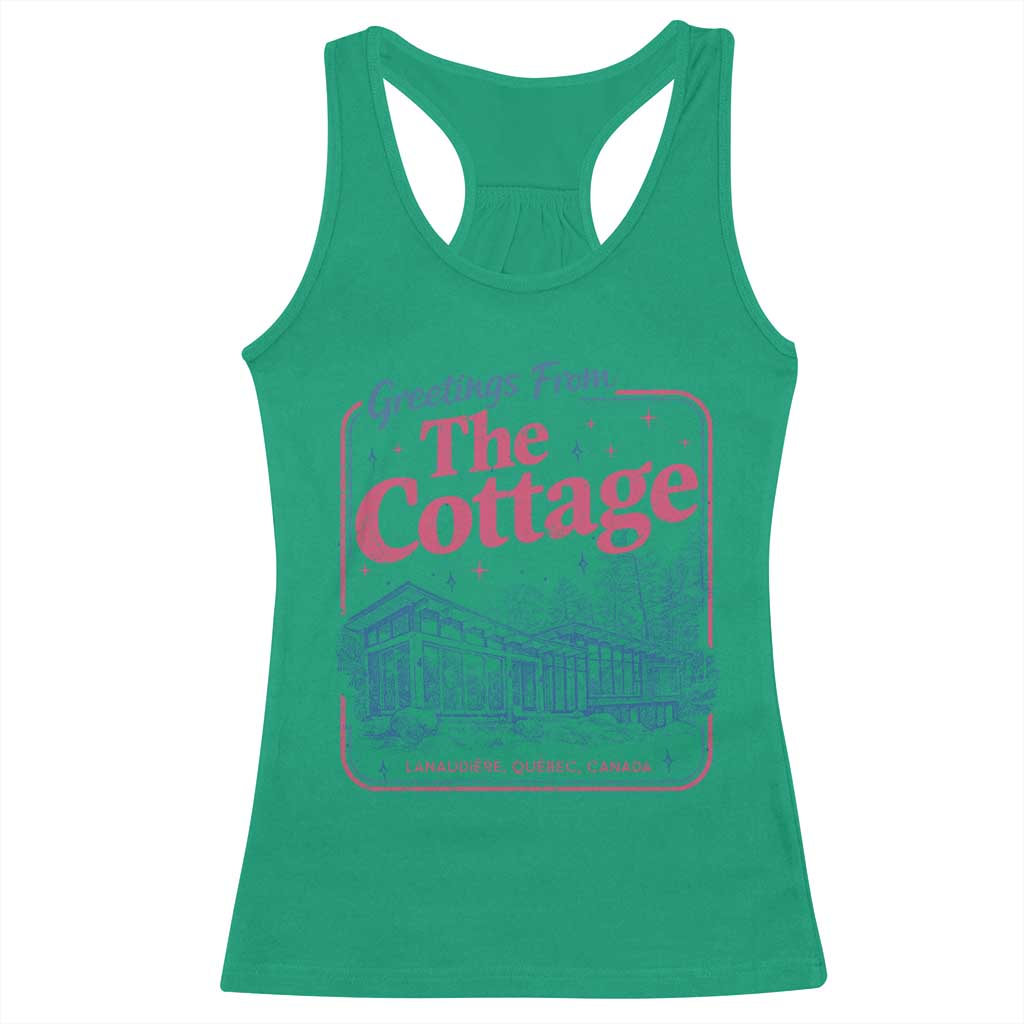 Coming To The Cottage Racerback Tank Top LGBT Romance Hockey Fan