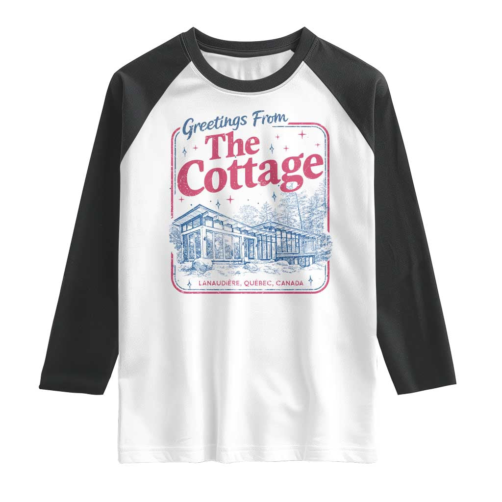 Coming To The Cottage Raglan Shirt LGBT Romance Hockey Fan