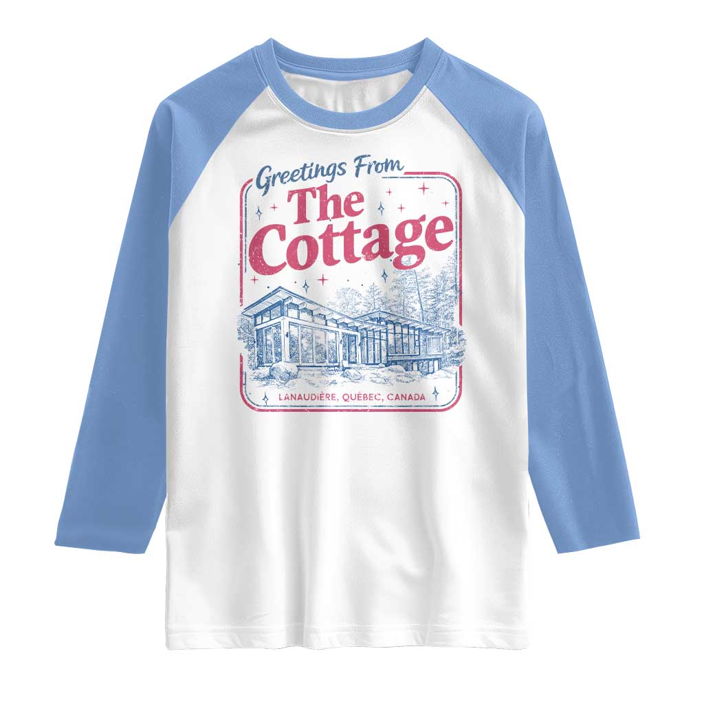 Coming To The Cottage Raglan Shirt LGBT Romance Hockey Fan