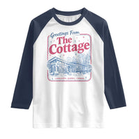 Coming To The Cottage Raglan Shirt LGBT Romance Hockey Fan