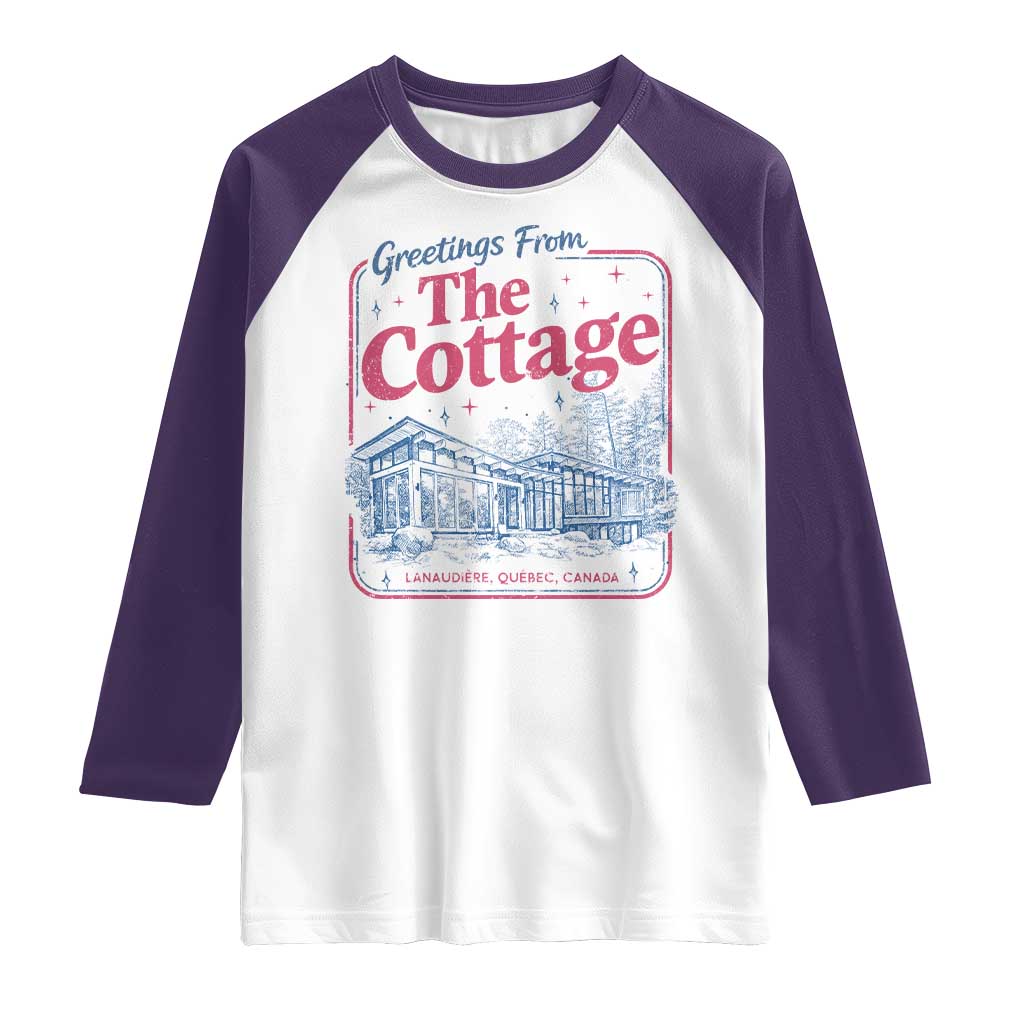 Coming To The Cottage Raglan Shirt LGBT Romance Hockey Fan