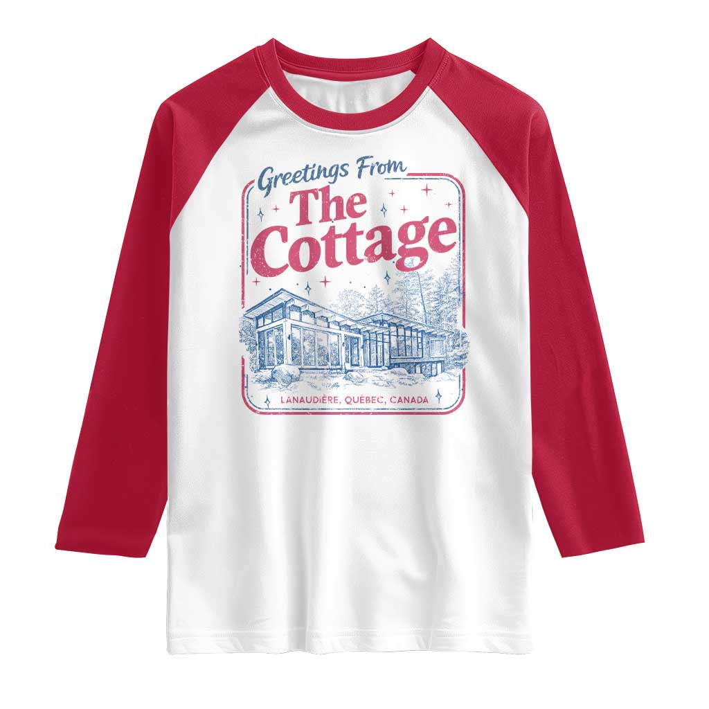Coming To The Cottage Raglan Shirt LGBT Romance Hockey Fan