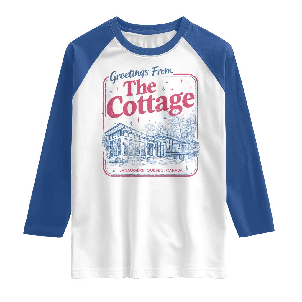 Coming To The Cottage Raglan Shirt LGBT Romance Hockey Fan