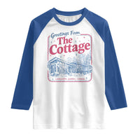 Coming To The Cottage Raglan Shirt LGBT Romance Hockey Fan