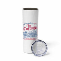 Coming To The Cottage Skinny Tumbler LGBT Romance Hockey Fan
