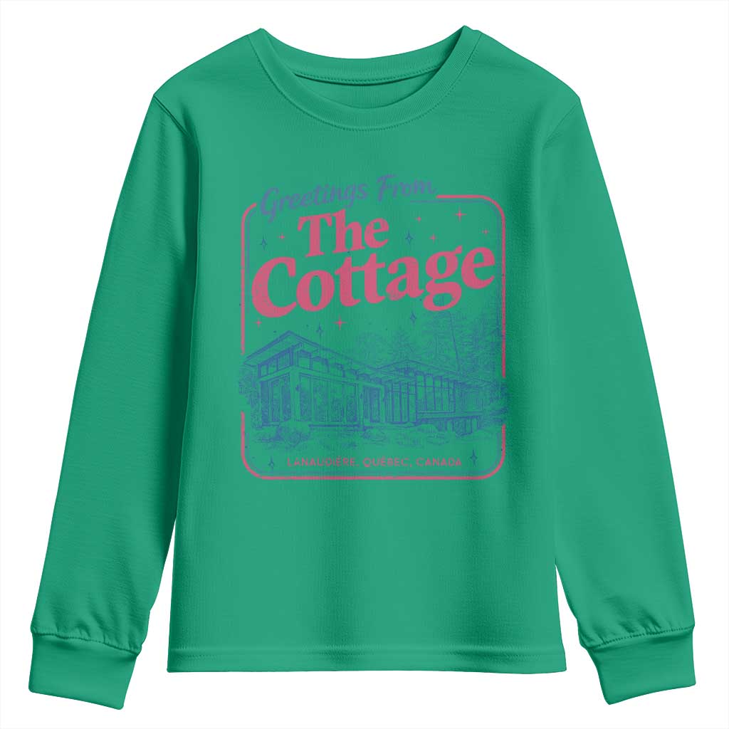 Coming To The Cottage Youth Sweatshirt LGBT Romance Hockey Fan