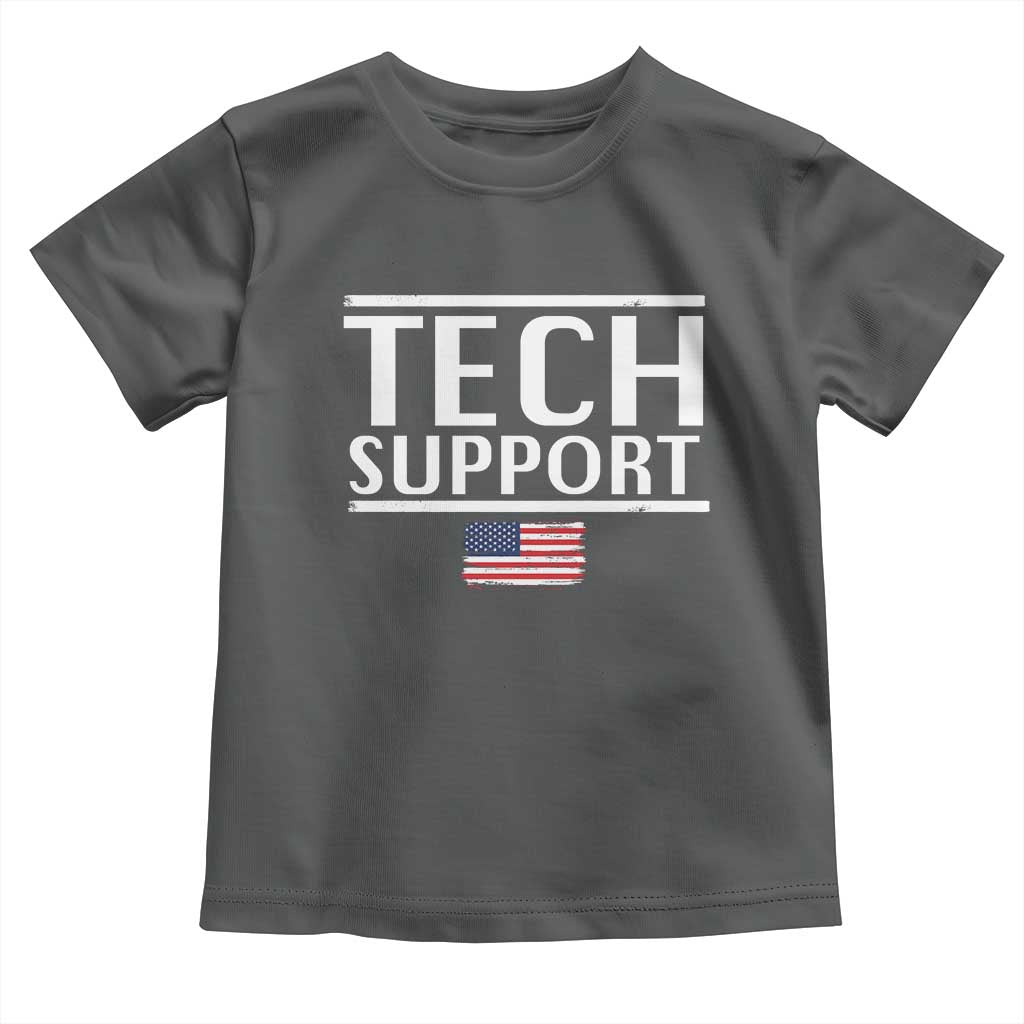 Tech Support Toddler T Shirt IT Support Programmer Engineer Elon Musk