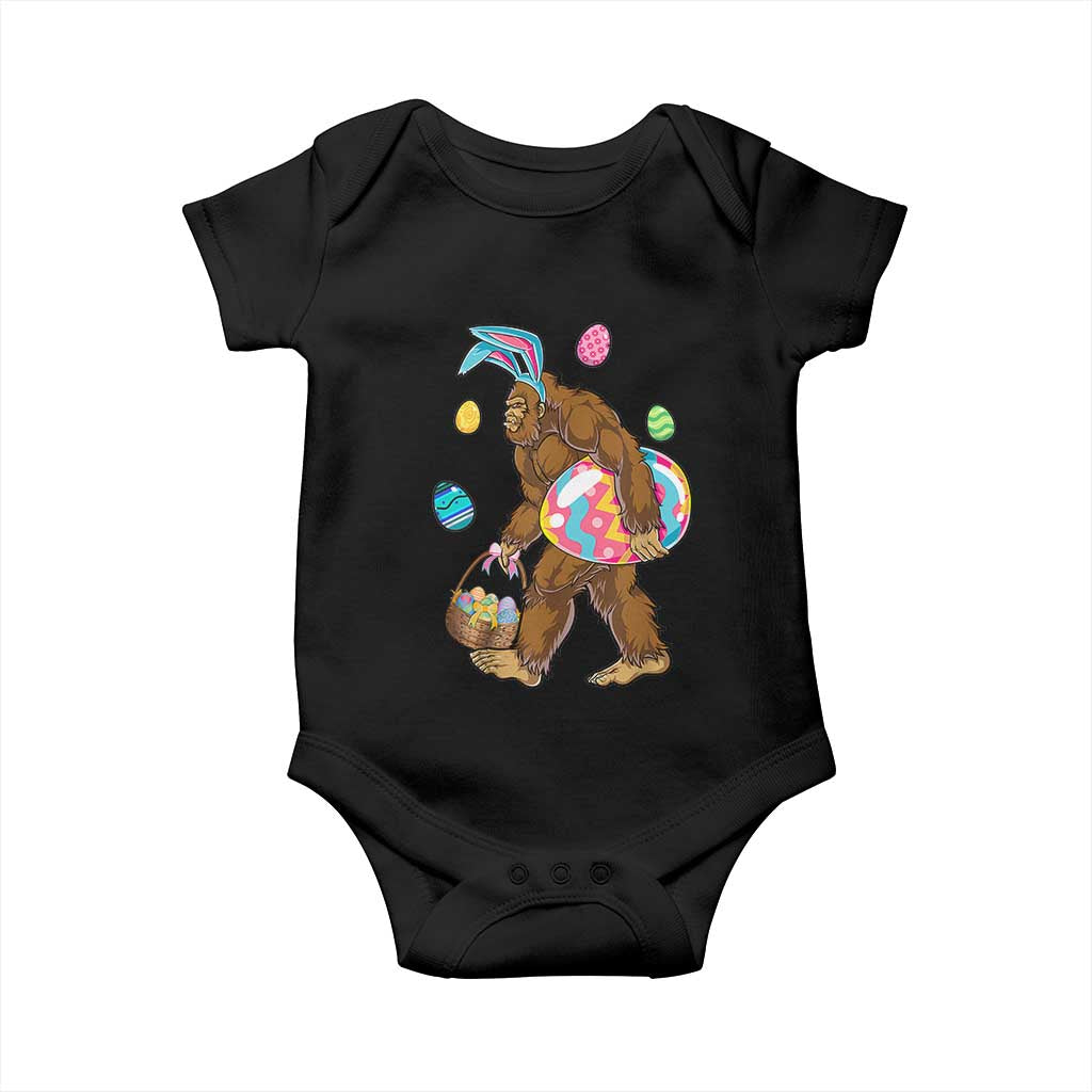 Bigfoot Easter Baby Onesie Funny Sasquatch Eggs Hunting - Wonder Print Shop
