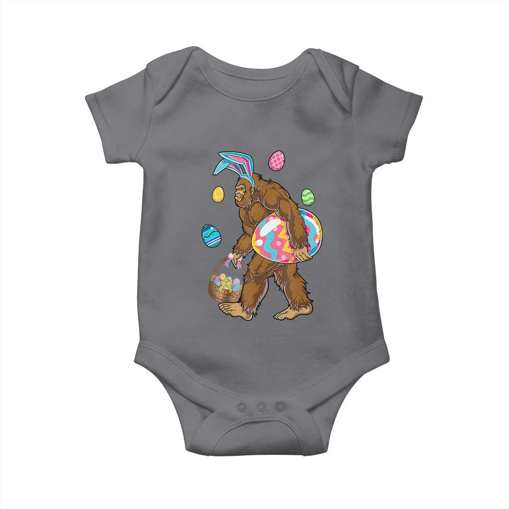 Bigfoot Easter Baby Onesie Funny Sasquatch Eggs Hunting - Wonder Print Shop