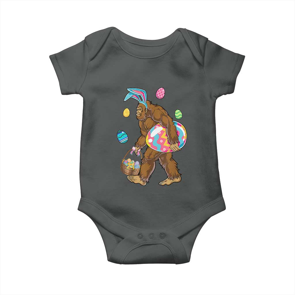 Bigfoot Easter Baby Onesie Funny Sasquatch Eggs Hunting - Wonder Print Shop