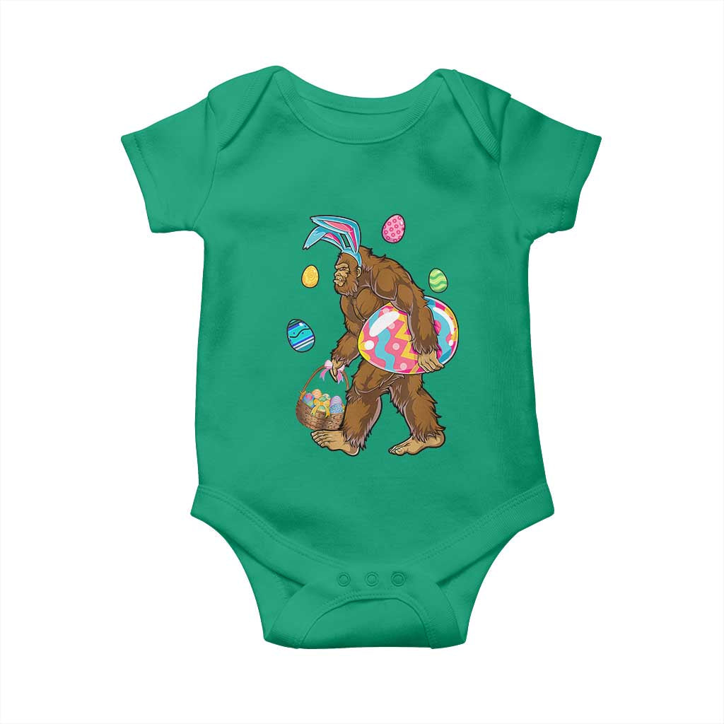 Bigfoot Easter Baby Onesie Funny Sasquatch Eggs Hunting - Wonder Print Shop