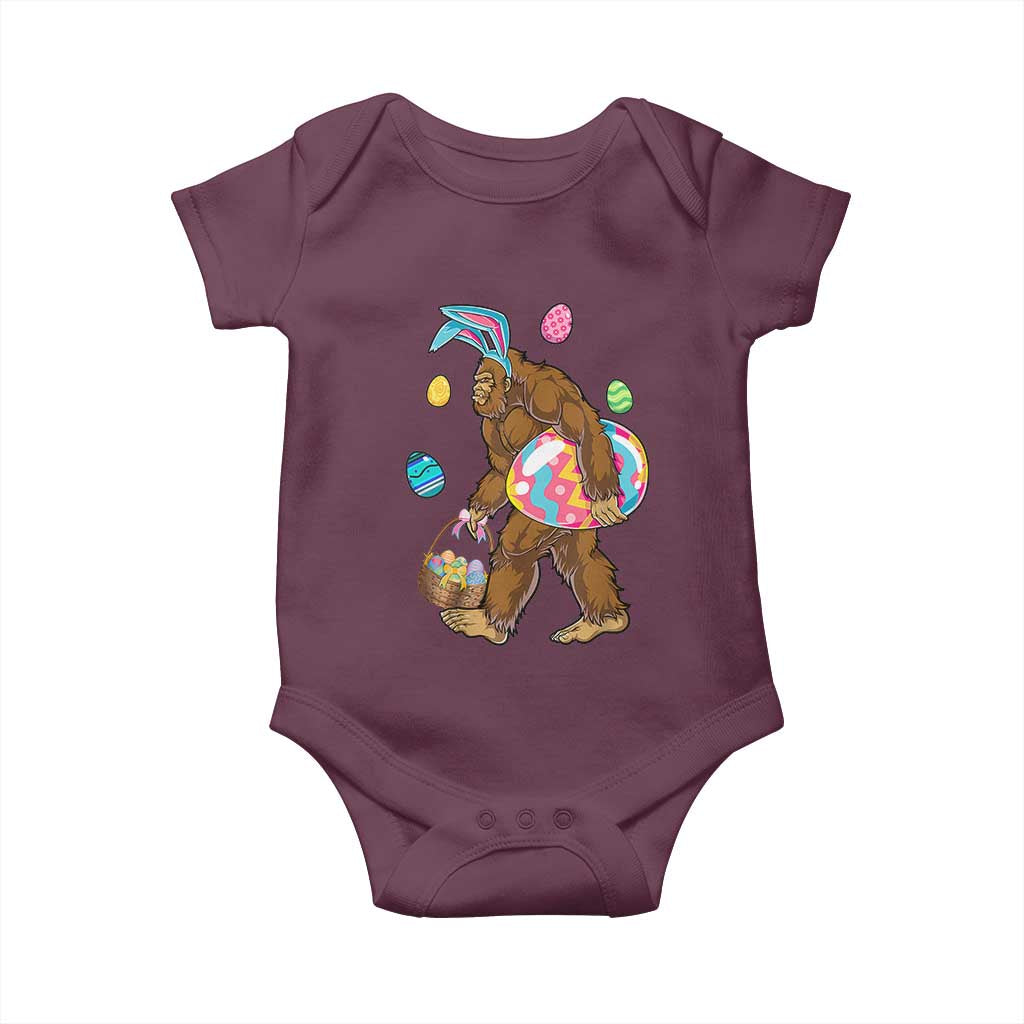 Bigfoot Easter Baby Onesie Funny Sasquatch Eggs Hunting - Wonder Print Shop