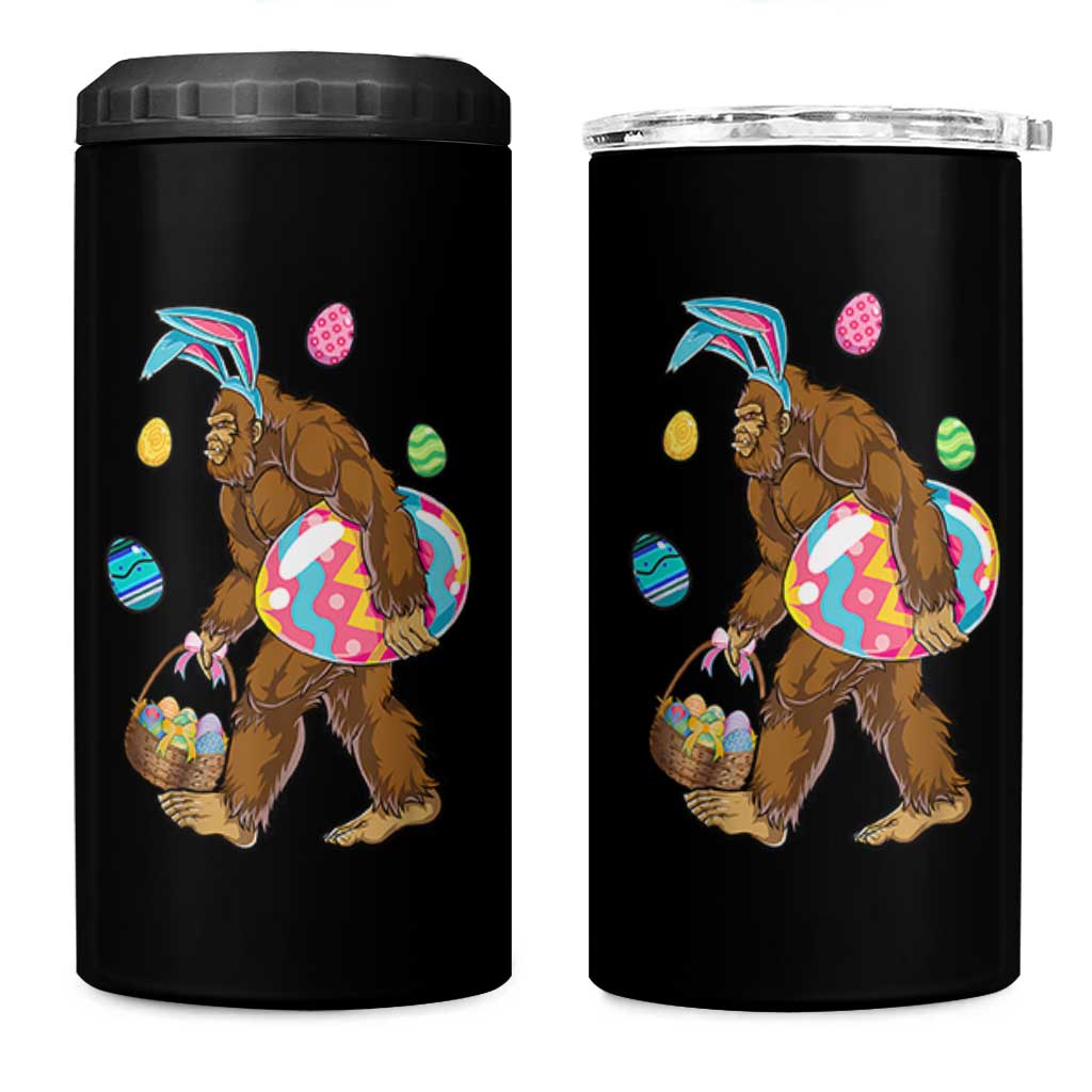 Bigfoot Easter 4 in 1 Can Cooler Tumbler Funny Sasquatch Eggs Hunting - Wonder Print Shop